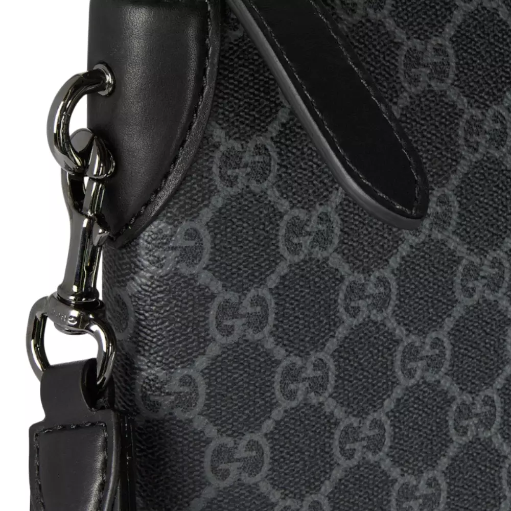 GG Emblem Small Business Case Monogram Black