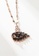 YOUNIQ black YOUNIQ SVANE Swan 18K Rosegold Titanium Steel Necklace with Black Cubic Zirconia Stone 1E5E3ACEE4945AGS_2