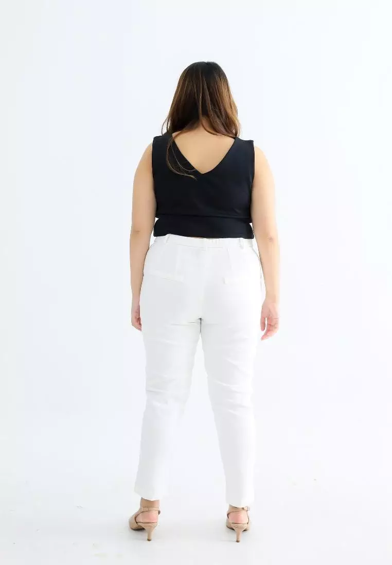 Plus Size Crop Top Tee In Jae Black