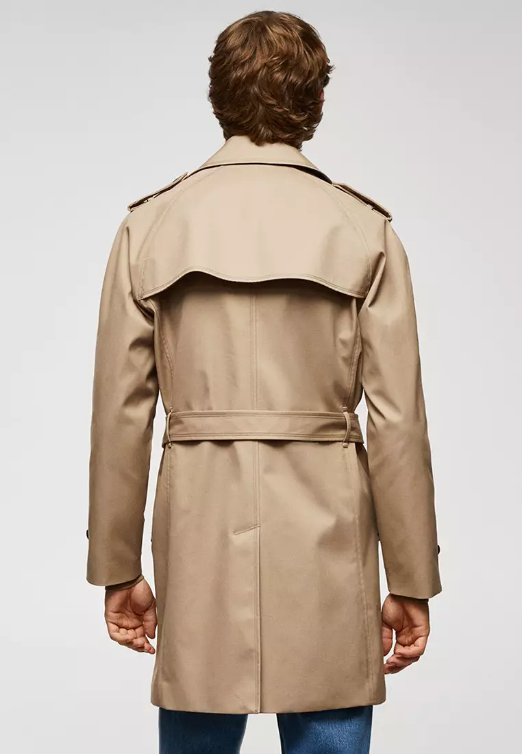 Classic water-repellent trench coat