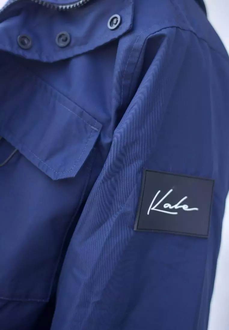 Kale James Navy / Jaket premium berbahan dasar Micro Taslan