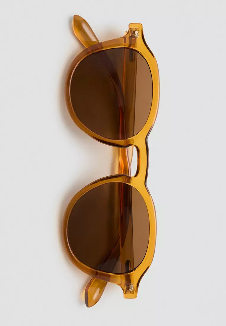 Semi-Transparent Frame Sunglasses