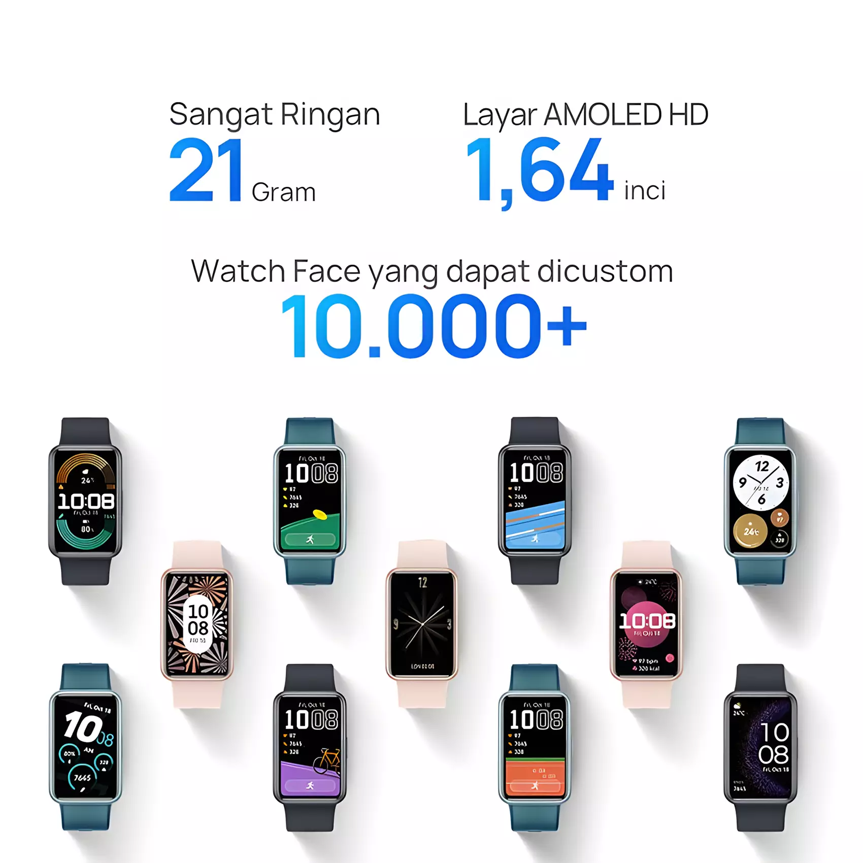 HUAWEI WATCH FIT Special Edition Smartwatch | 1.64 HD AMOLED | 24/7 Active Health Management | Built-in GPS | Fast Charging - Starry Black