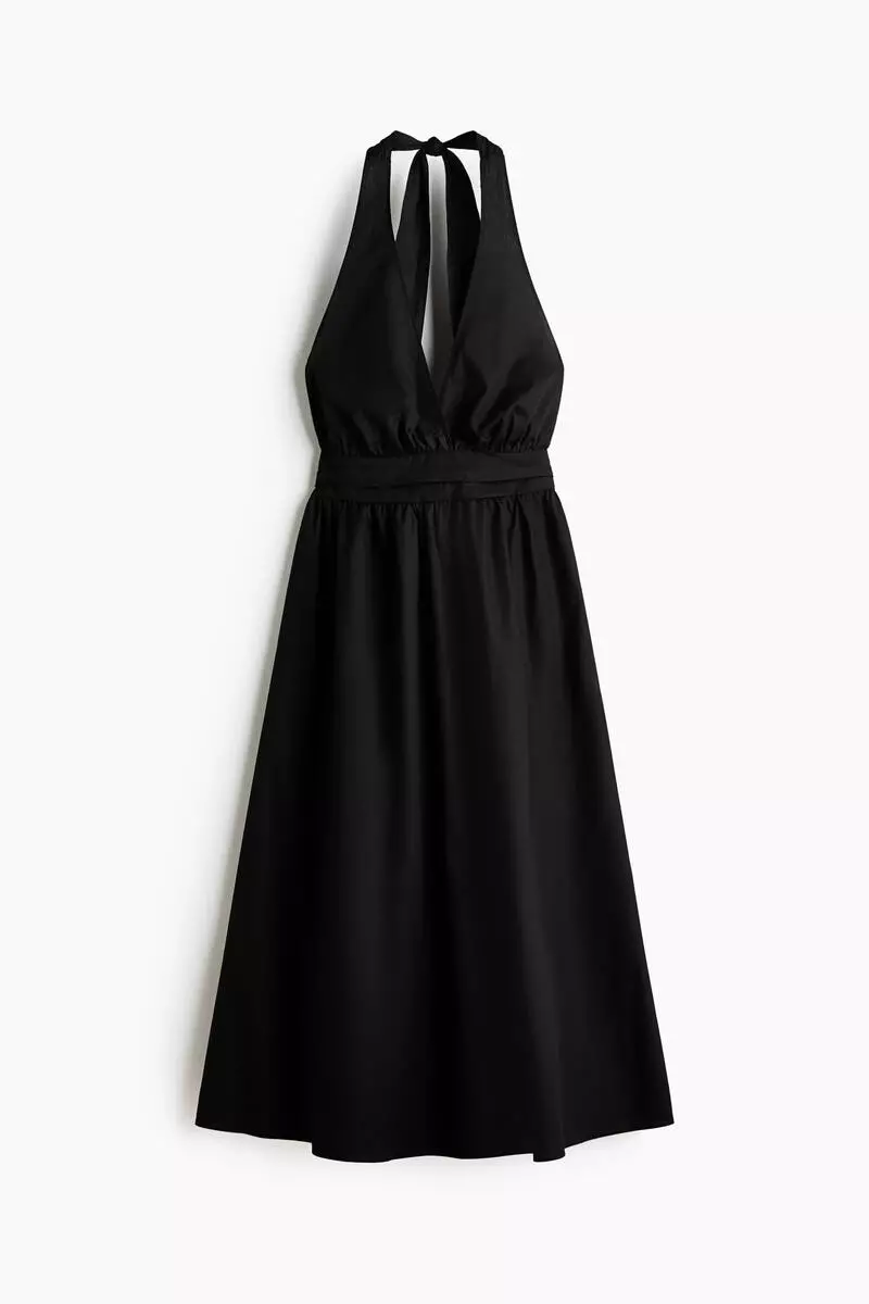 Cotton halterneck dress