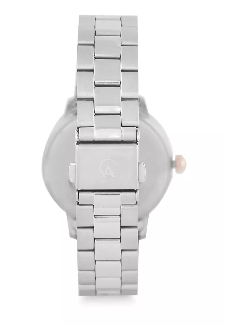 Alexandre Christie Jam Tangan Wanita - Silver Rosegold Blue - Stainless Steel - 2A53 BFBTRBU