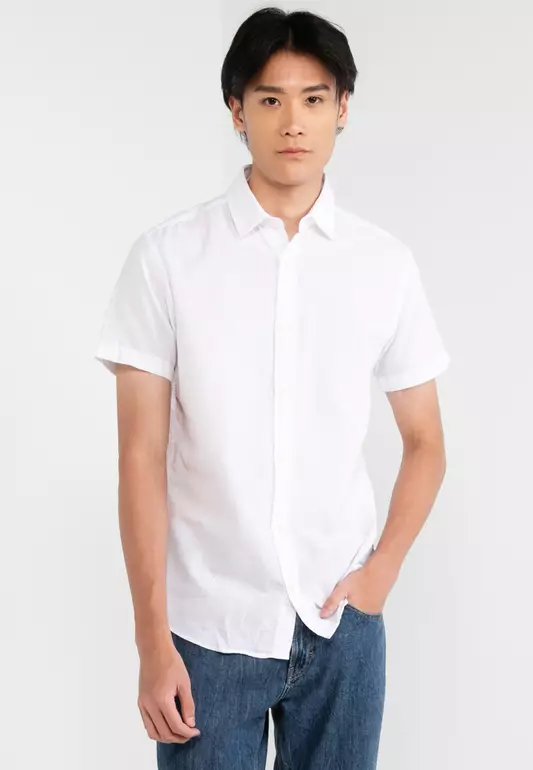 Short Sleeves Collared Shirt