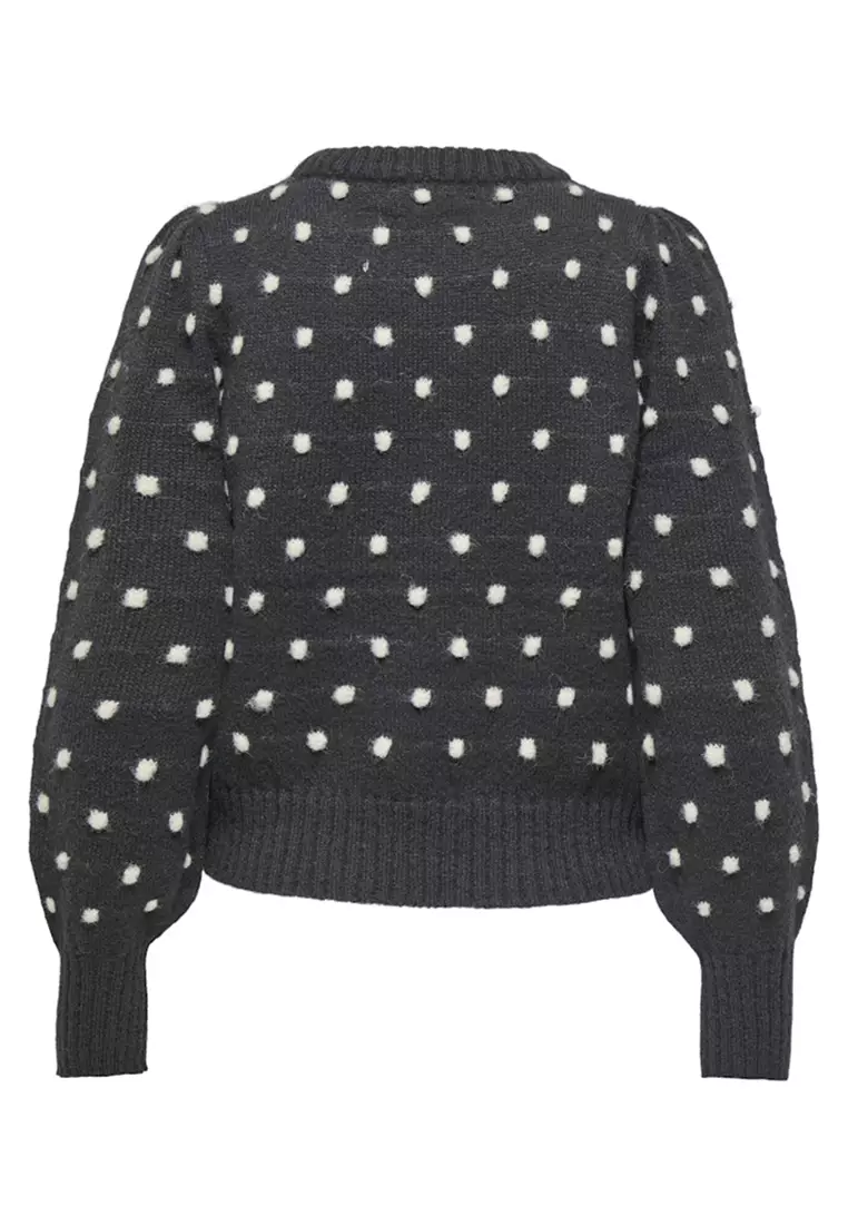 Long Sleeves Pom Poms Pullover Sweater