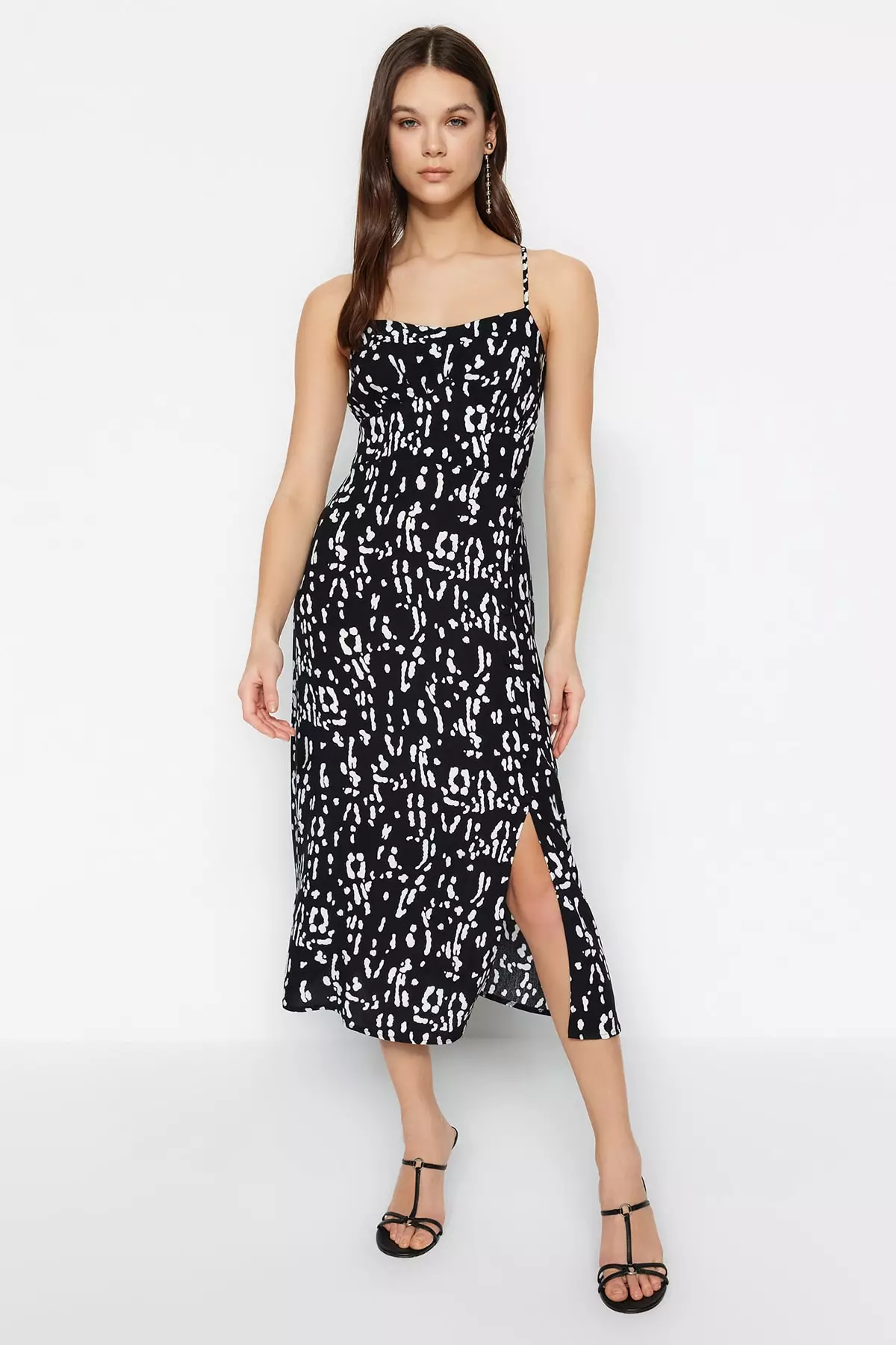 Midi-dress with back detail - Women