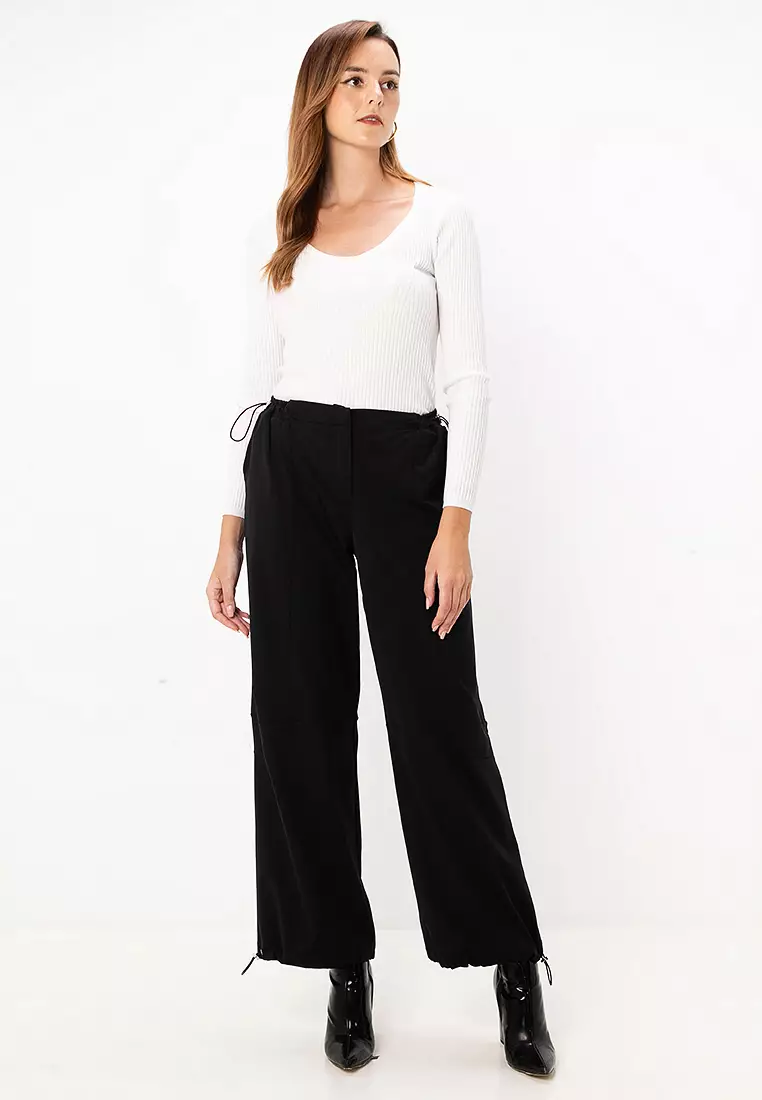 Scoop Neck Rib Jumper