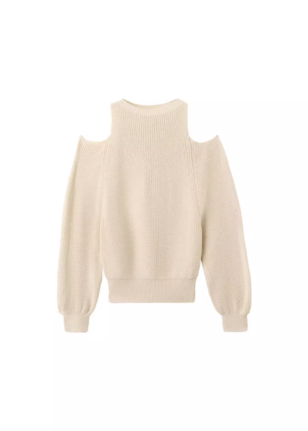 Sweater rajutan bahu terbuka