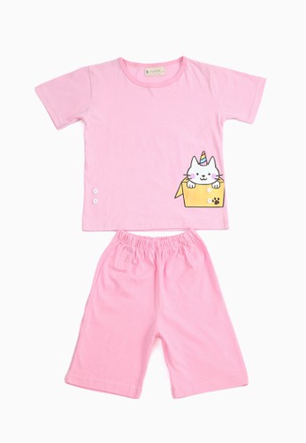 Jual Savvaya Savvaya Pink Cat One Set Original Zalora Indonesia