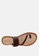 Rag & CO. brown Braided Leather Flat Sandal FDD1DSHB11F6A0GS_6