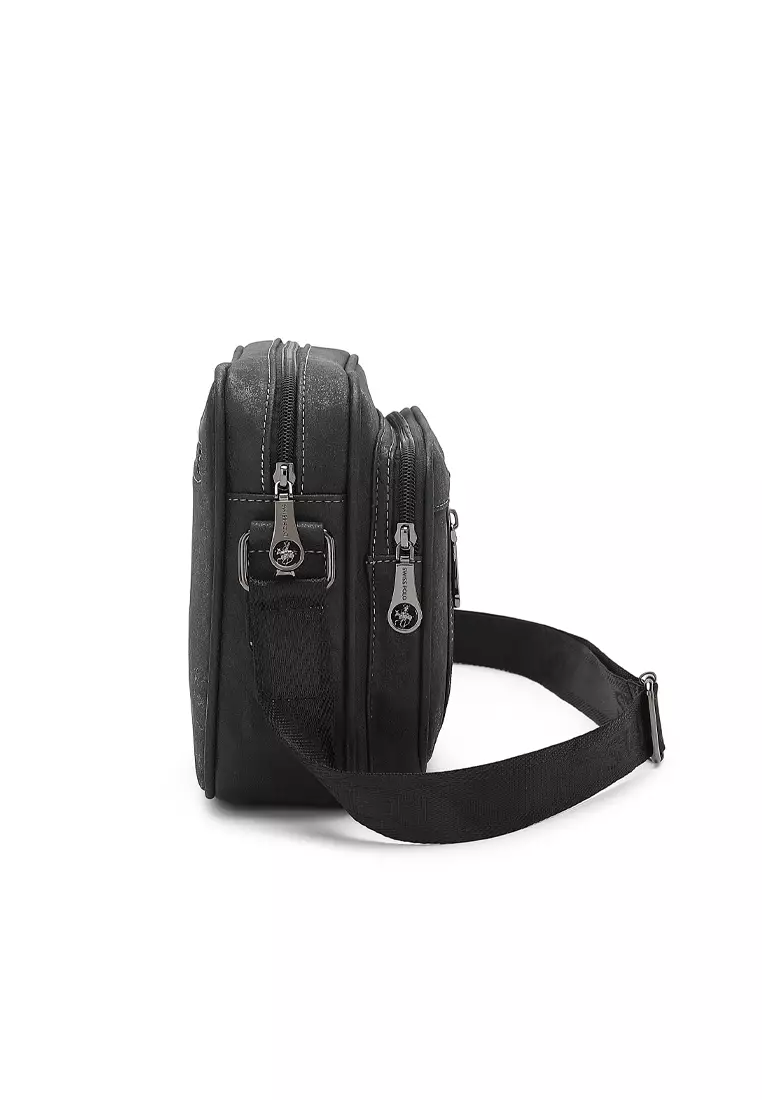Men's Sling Bag / Crossbody Bag - Black