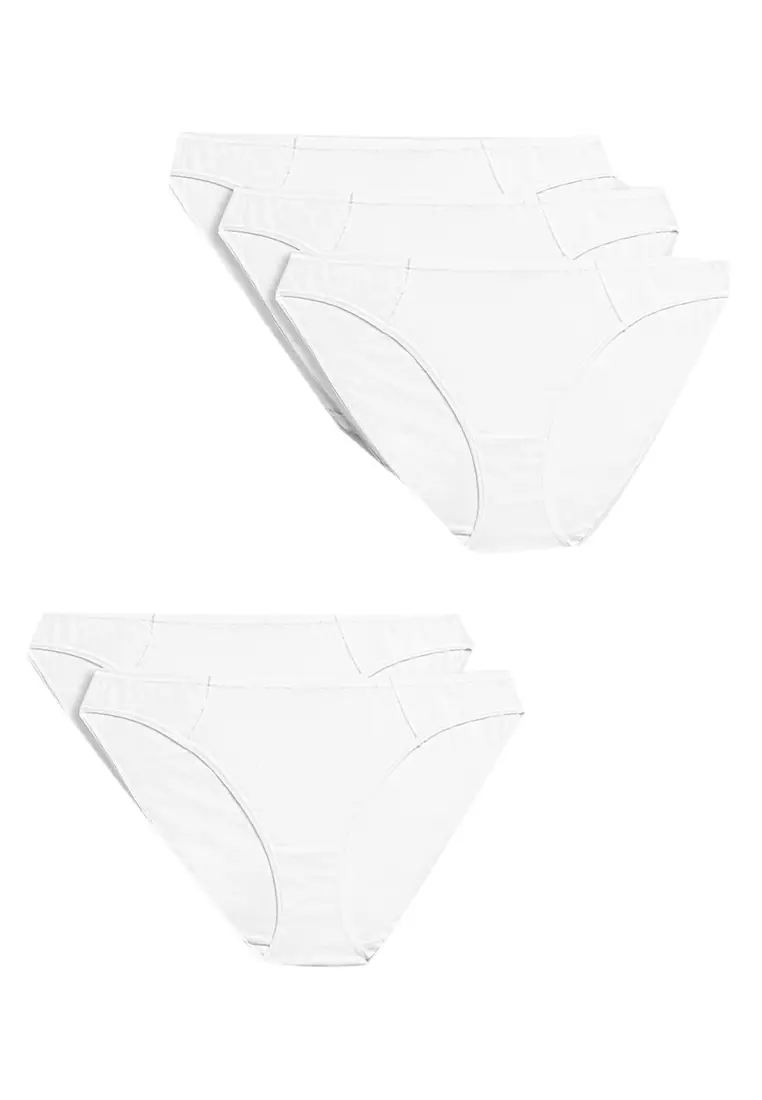 5pk No VPL Cotton Modal Bikini Knickers