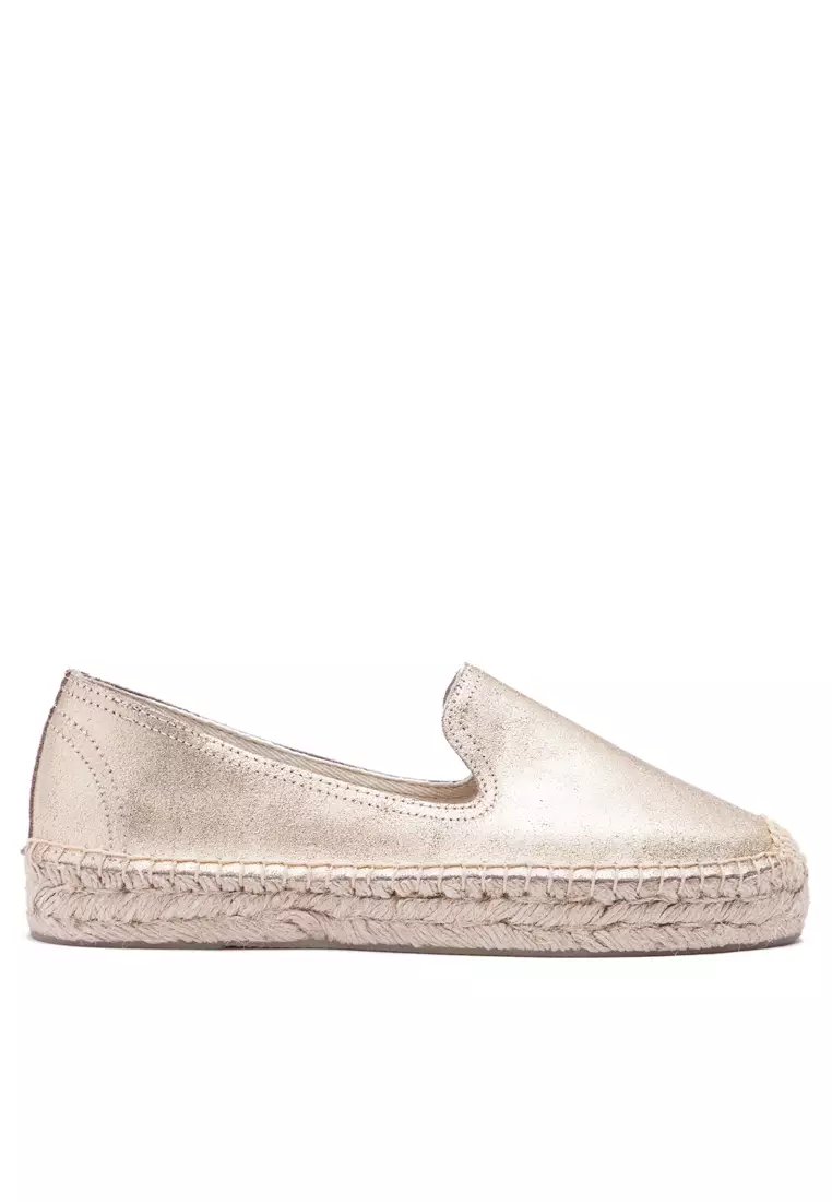 Platform Cow Leather Espadrilles HB7101