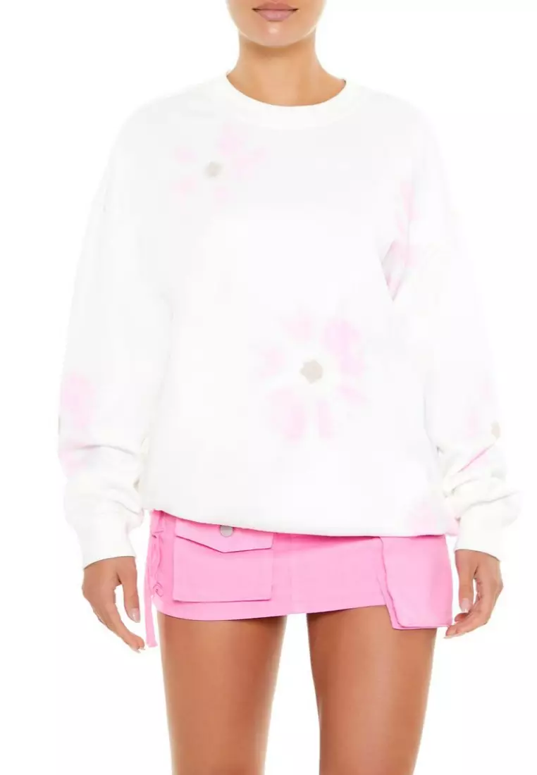 Forever 21 womens tie dye sweatshirt hot sale