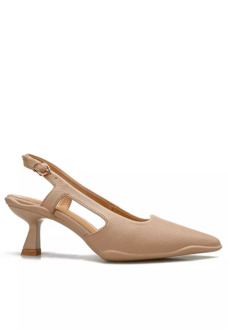 Discount on Twenty Eight Shoes  shoes - SKU: 6.5CM Synthetic Leather Slingback Heel TE9068-5