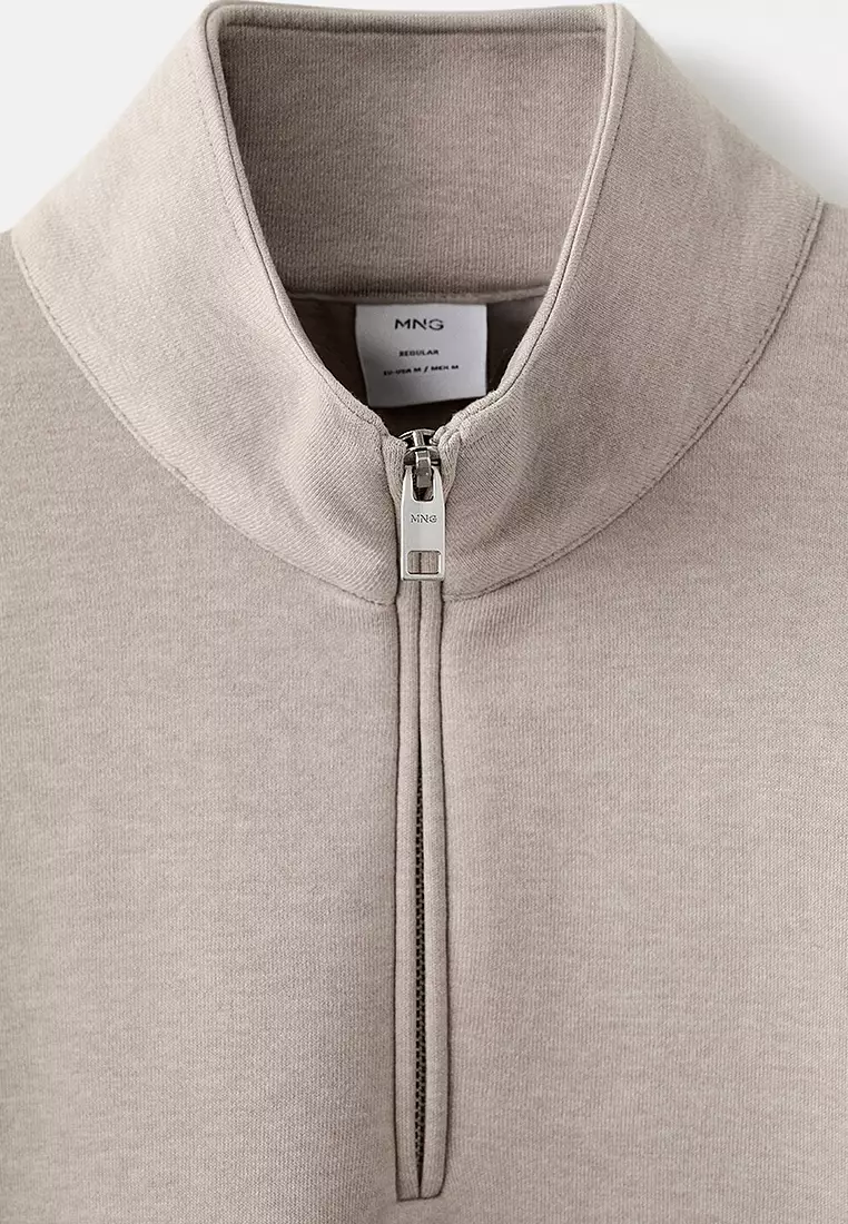 Regular-Fit Sweatshirt With Zip