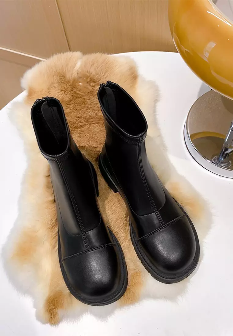 Vintage zipper boots best sale