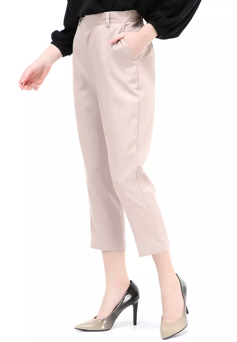 Chena Long Pants Celana Panjang Bawahan Wanita Premium Quality - Beige
