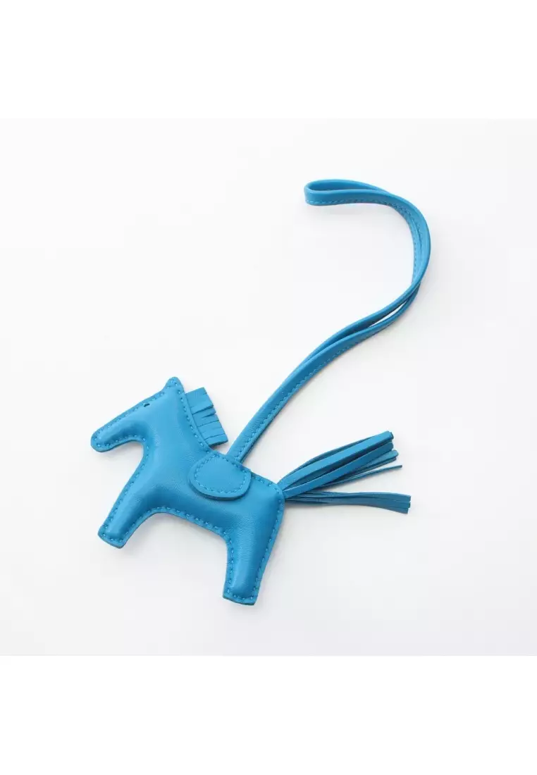 Charm De Sac HERMES Blue Zanzibar - Pour Femme, En Anyo Miro, Occasion Très Bon état
