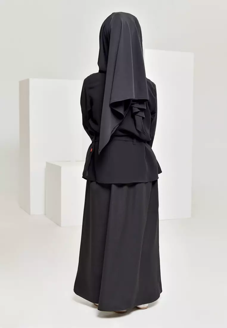 Rabbani - Gamis Drescute Anak Bani Batuta Moera RMO Z1M Hitam