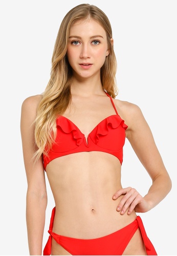Wallpaper Buy Pimkie Halter Neck Ruffle Bikini Top Online On Zalora Singapore For Free