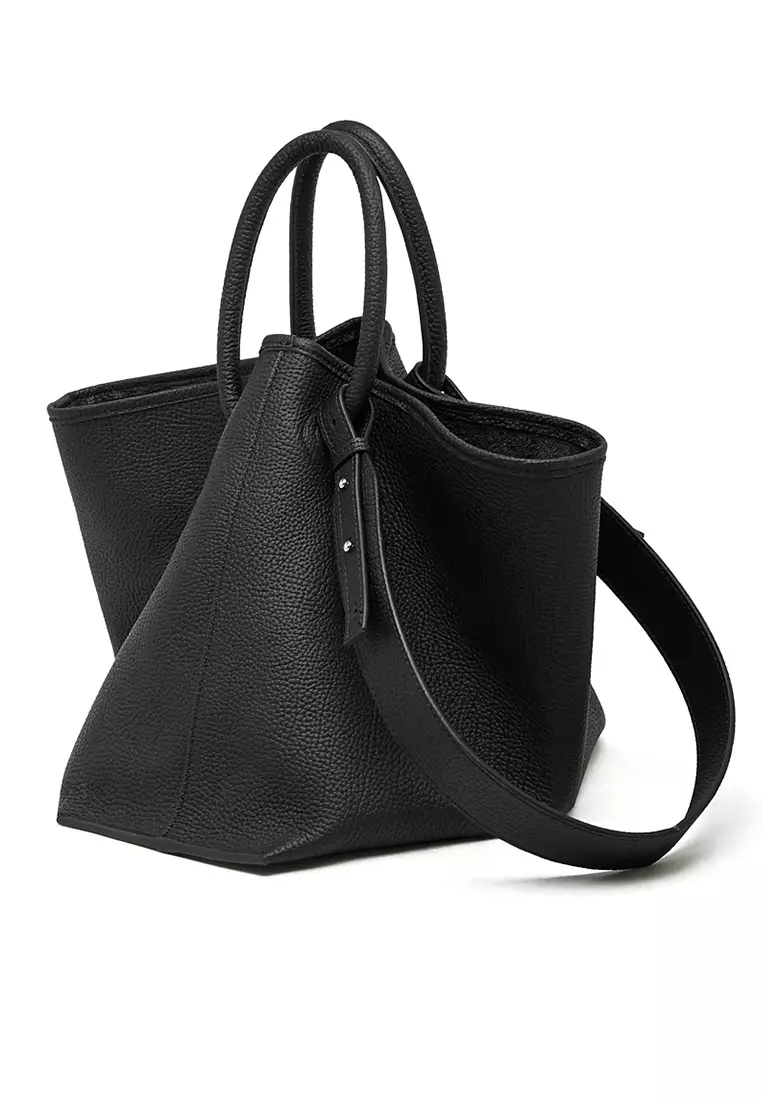 Minimal Style Top Grain Cowhide Bucket Bag QSL3297