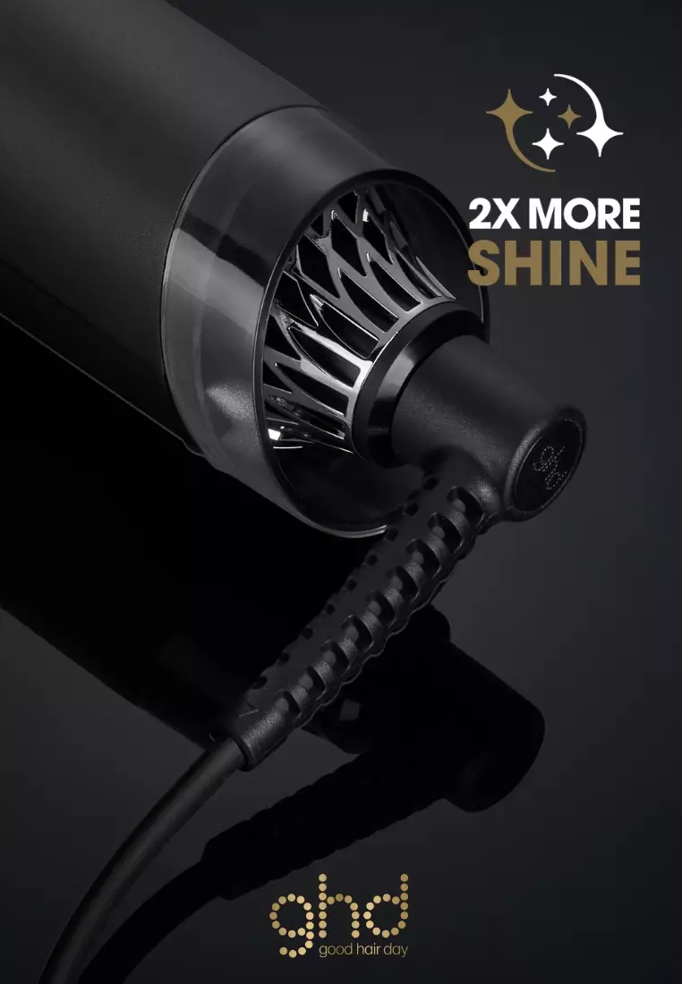 ghd Duet Style Hot Air Styler Wet to Dry Black - Catokan Pelurus Rambut