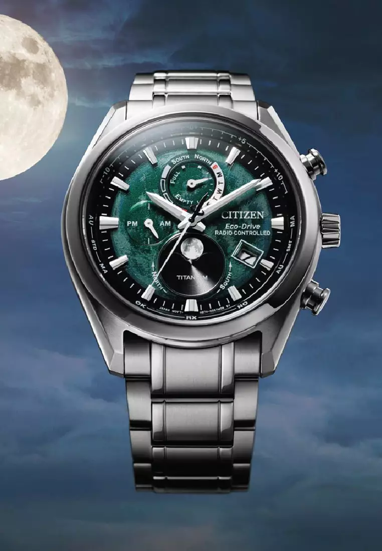 Citizen Eco-Drive Moonphase Titanium Watch BY1010-81X