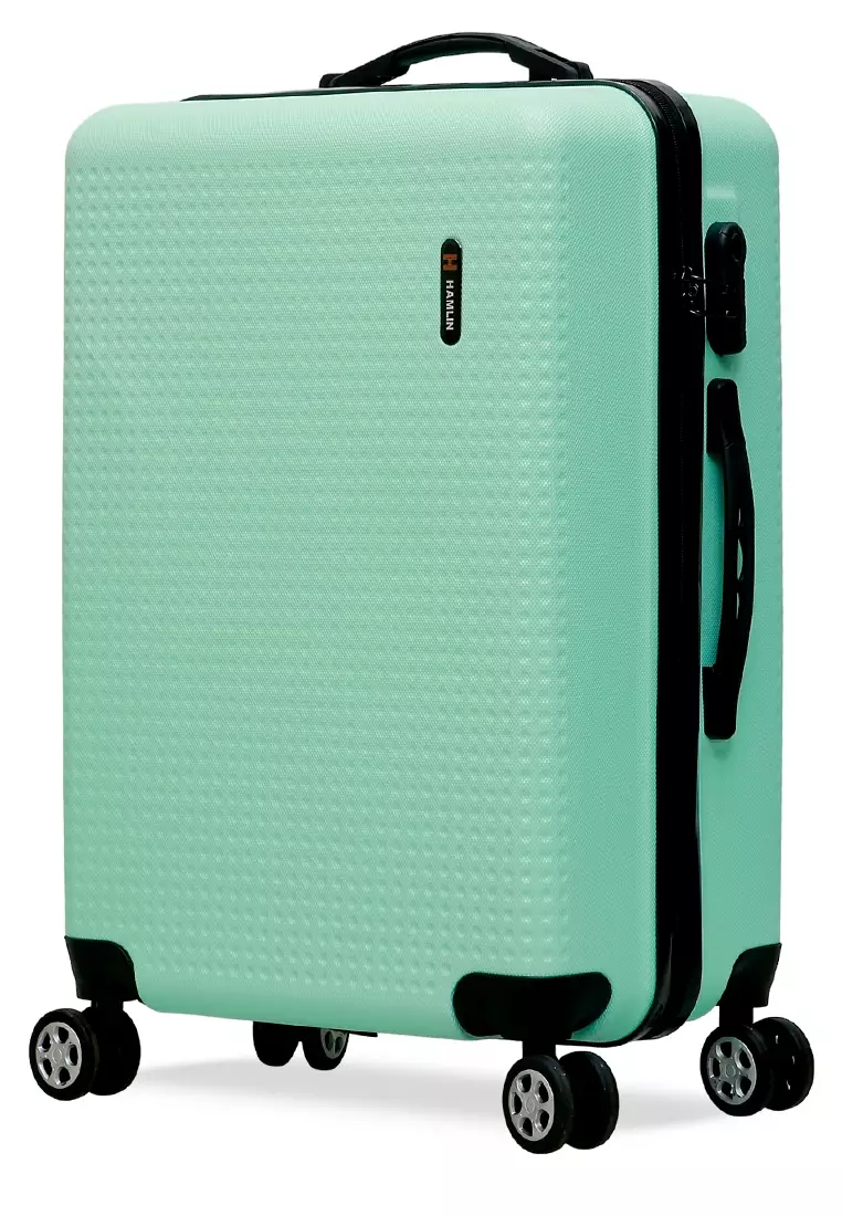 Isvara Tas Koper Hardcase One Set Unisex Large Compartment Suitcase Code Lock System Material ABS+PVC Coated ORIGINAL - Mint