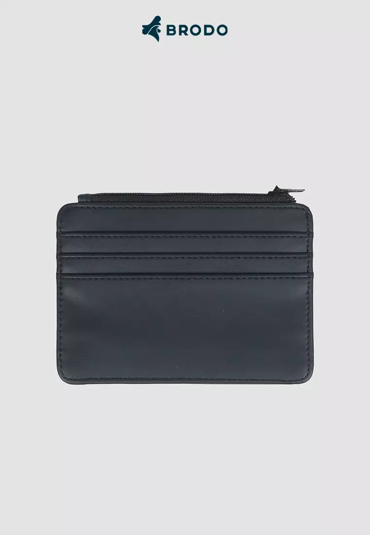BRODO - Porto Synthetic Leather Card Wallet Black
