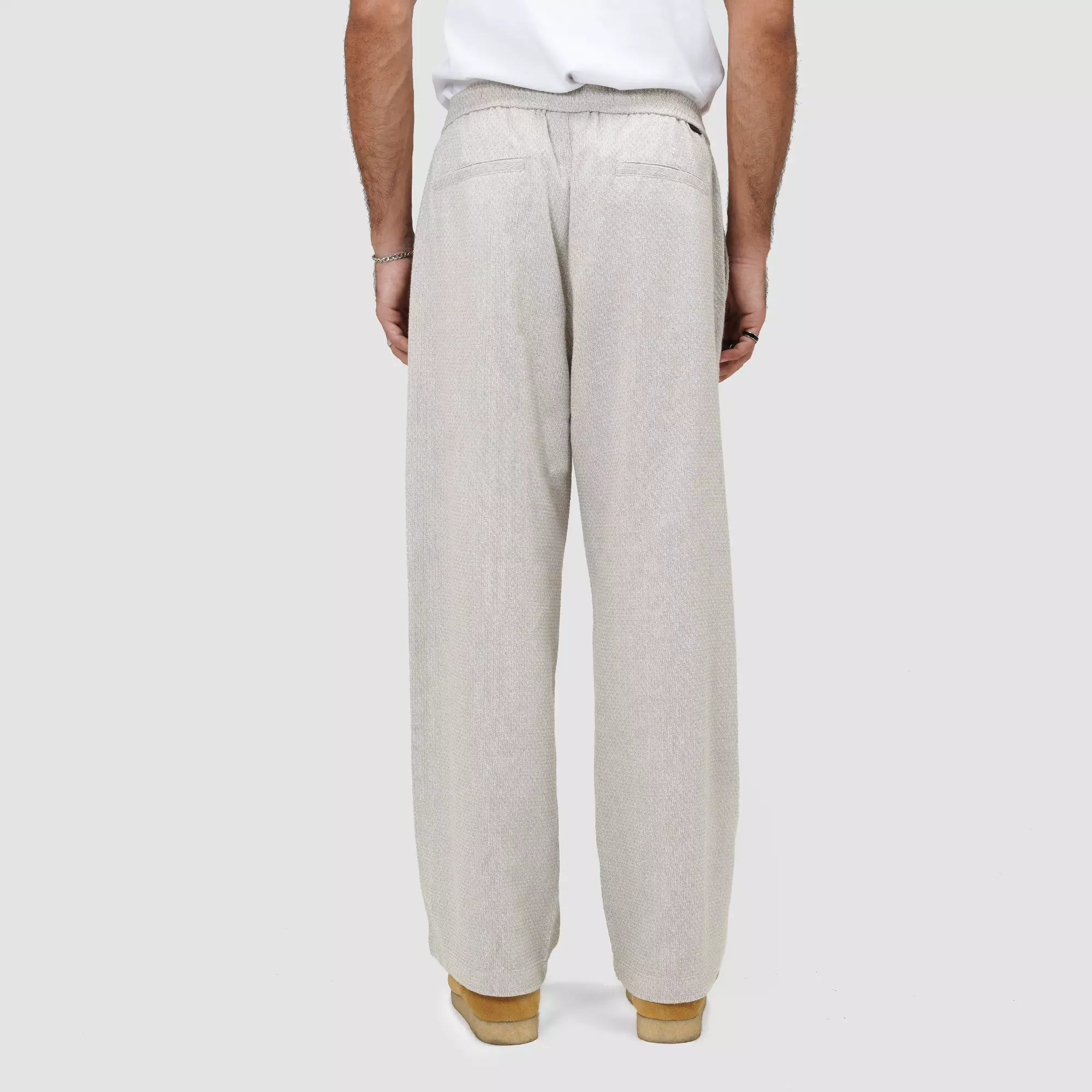 CELCIUS Relax Jaquard Pleated Pants I31000492C Cream