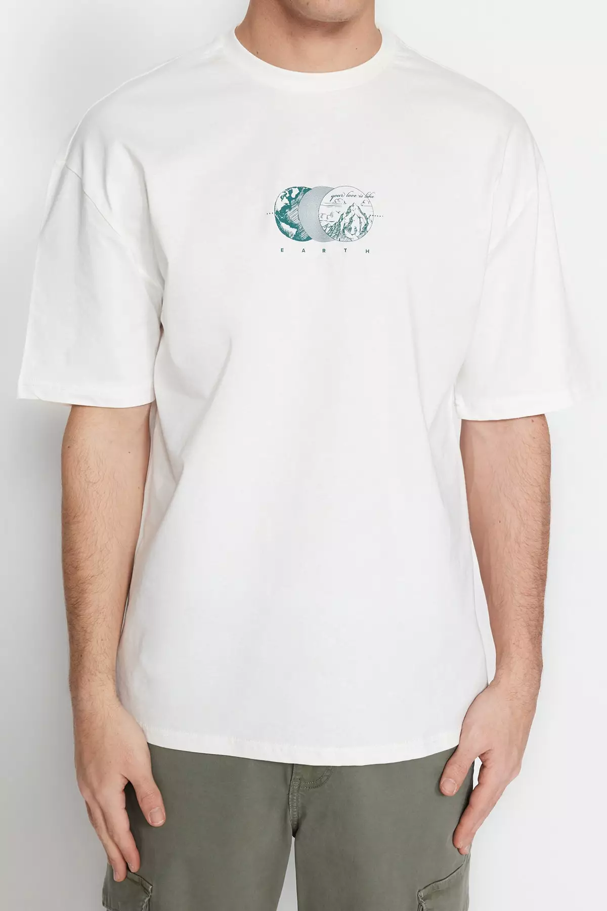 Relaxed/Comfortable cut, Short Sleeve Printed T-Shirt