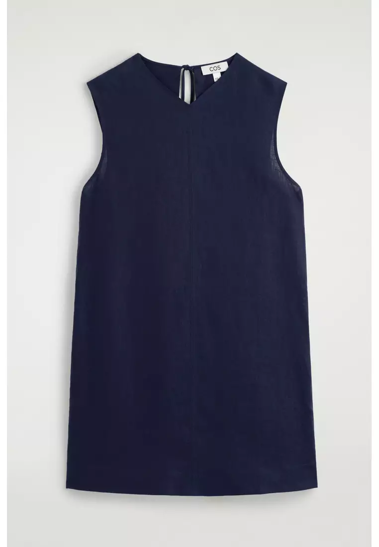 COS V-NECK OPEN-BACK LINEN MINI DRESS 2026 | Buy COS Online | ZALORA Hong  Kong