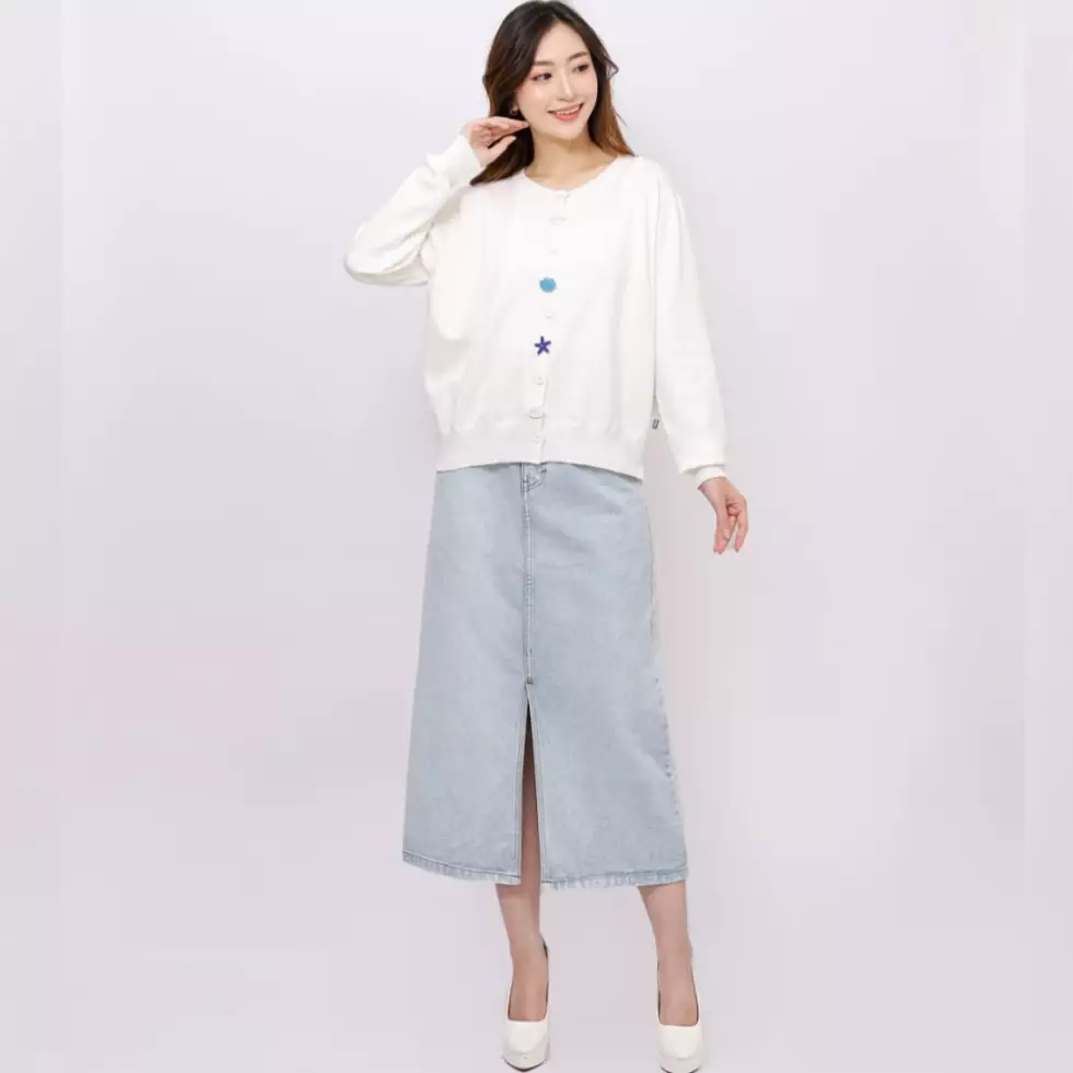 Calypso Serenity Knit Cardigan in White