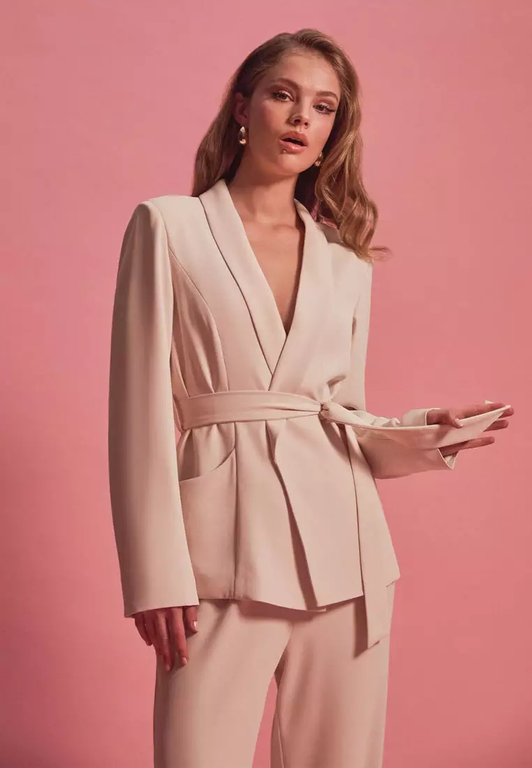 Rain Belted Blazer