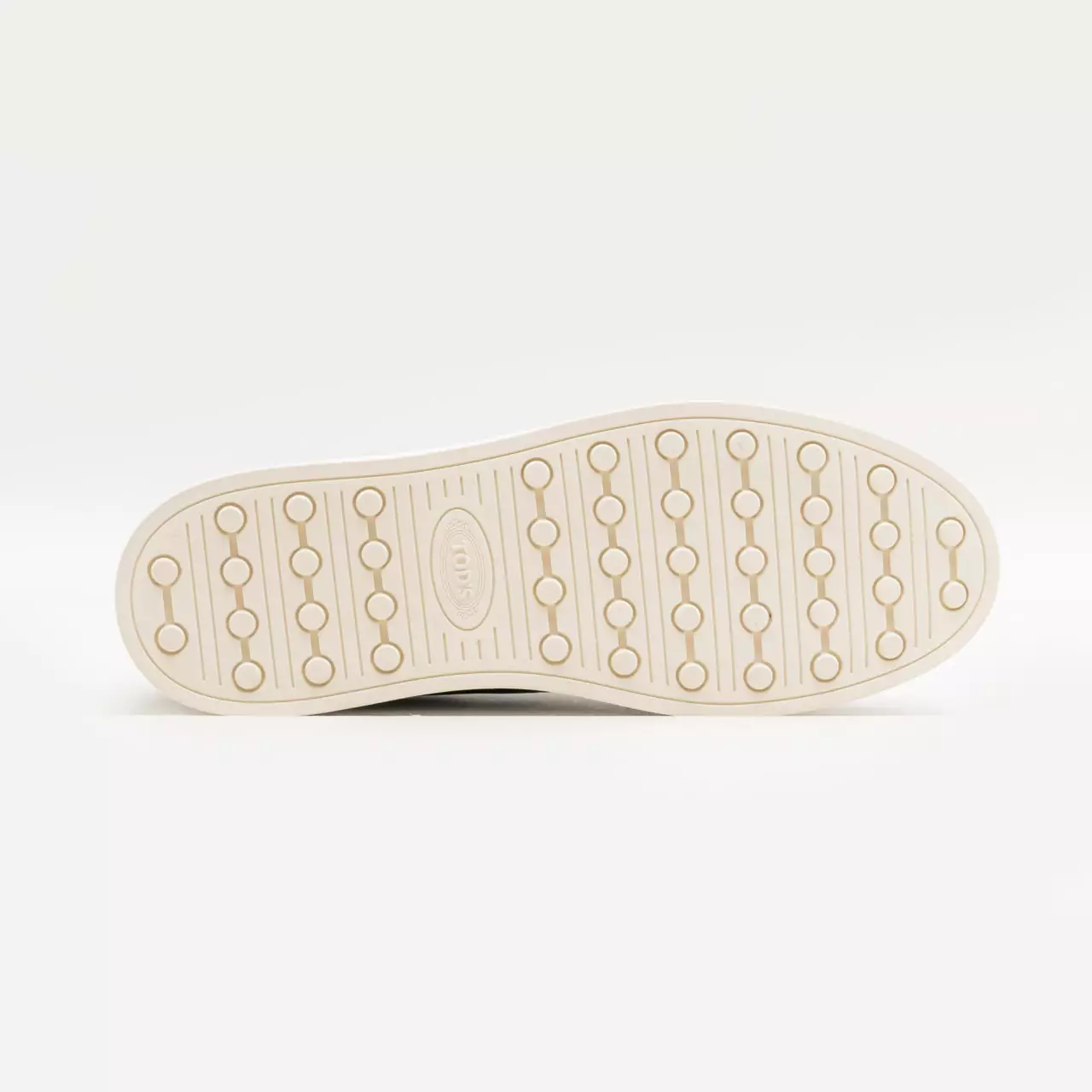 [4.4PRIL KEJUTAN HARGA] Logo Stamped Sneakers Grained Leather Navy Blue