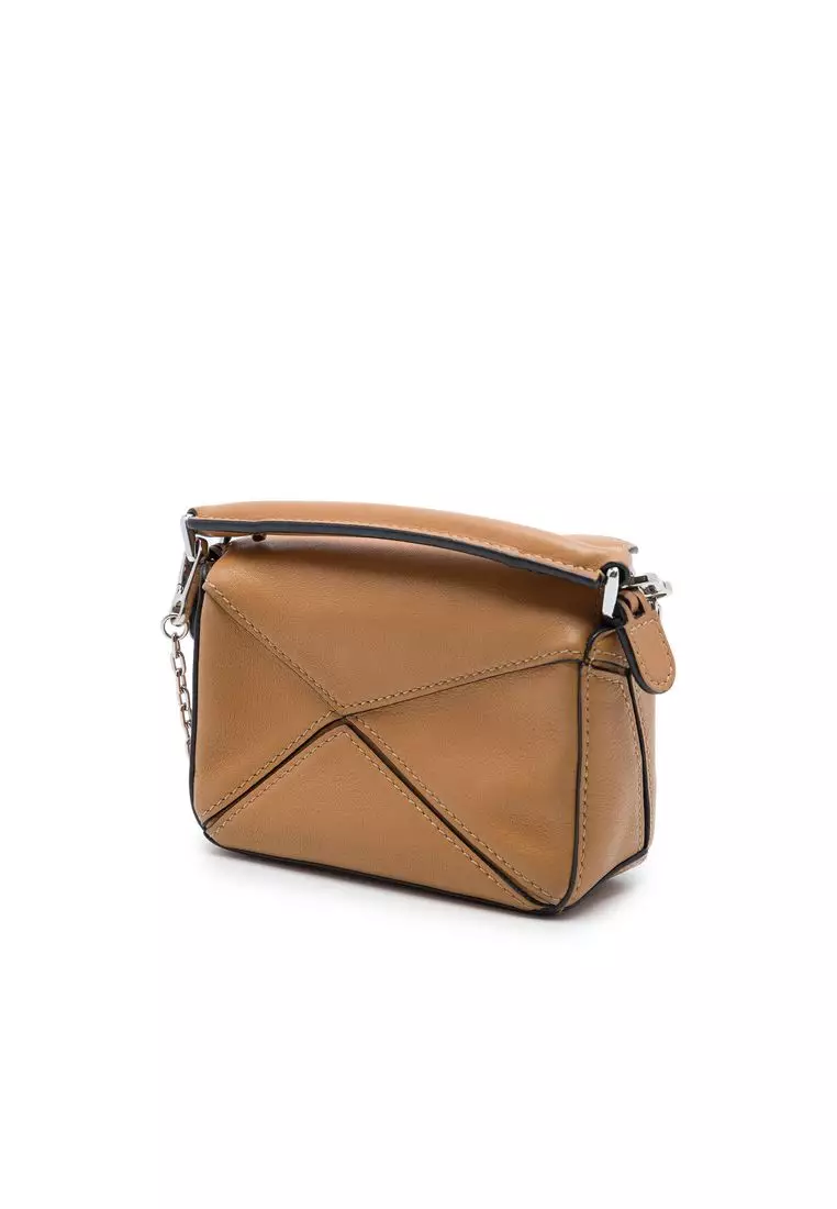 Pre-Loved Loewe Nano Calfskin Puzzle Satchel