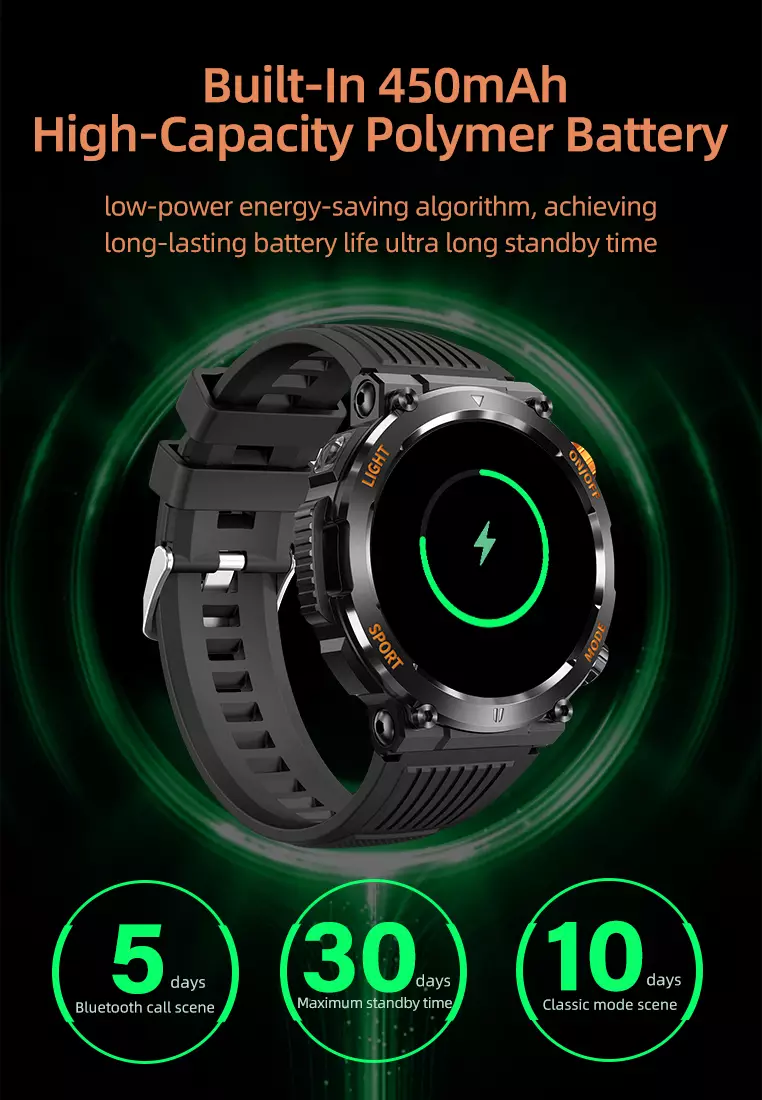 Smart Watch Original Jam Tangan Touch Screen Sport And Health Monitor Jam Pintar Hitam