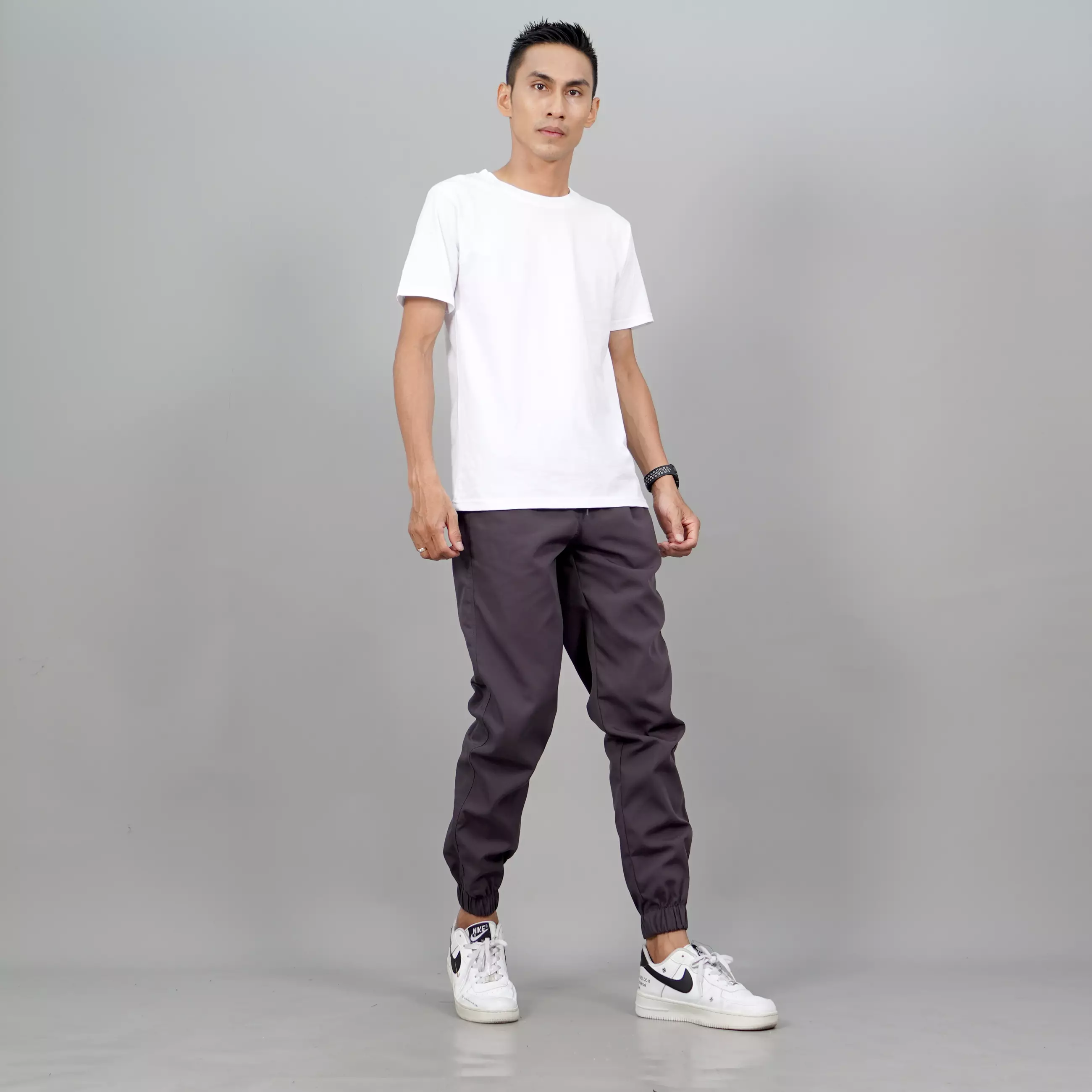 DION Celana Panjang Jogger Pria Jogger Pants Pria Celana Jogger Pria - ABU TUA