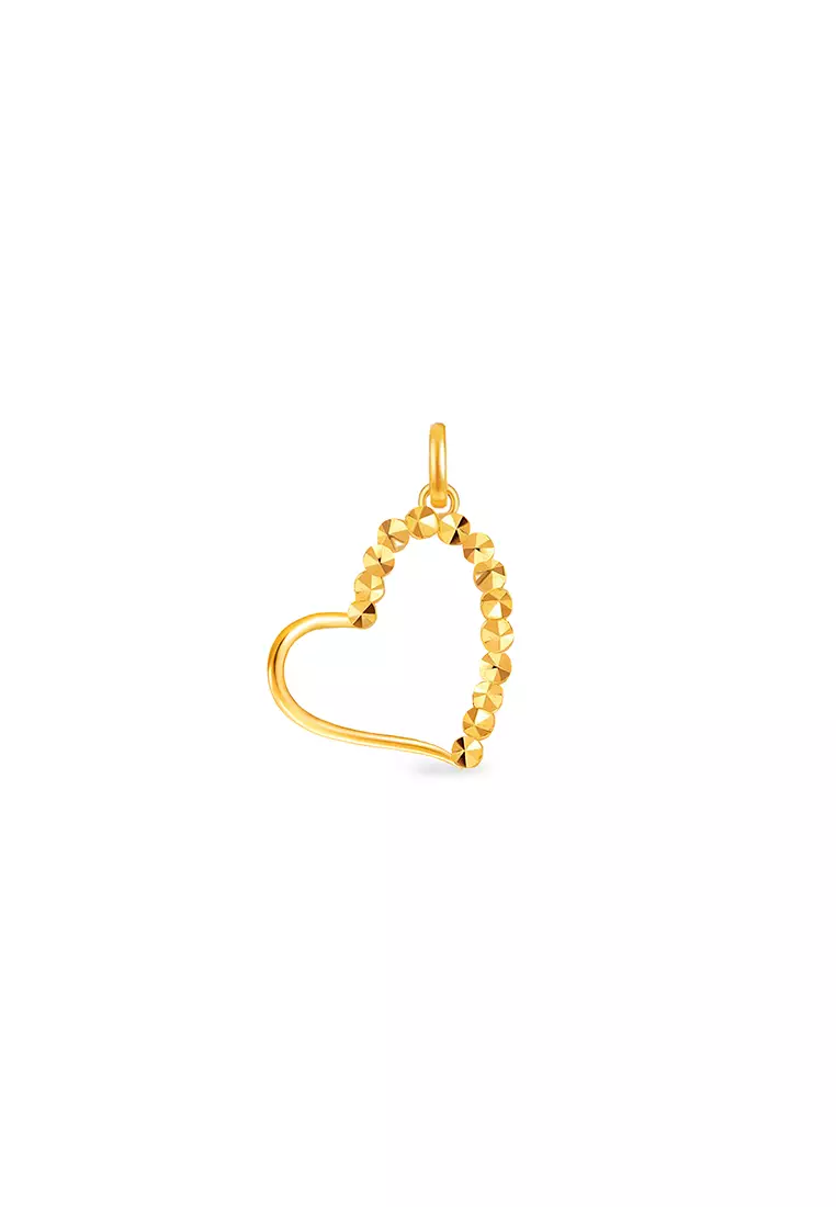 375/9K Gold Love Shaped Pendant B124