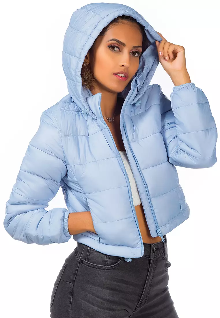 Puffer jacket deals women's blue