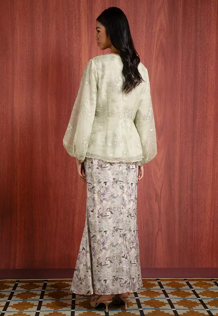 ELLIE KURUNG PEPLUM SET