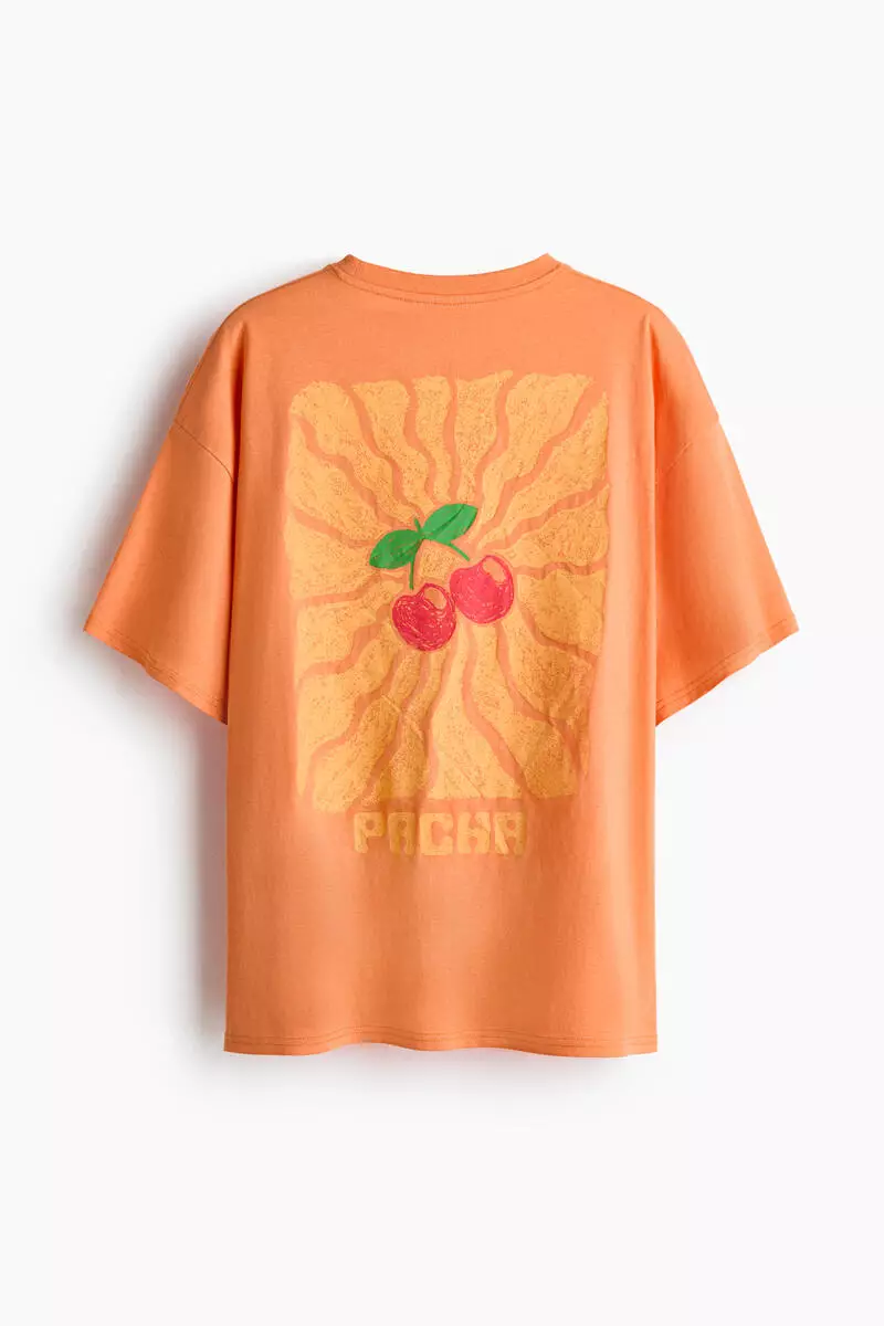 Oversized print-motif T-shirt