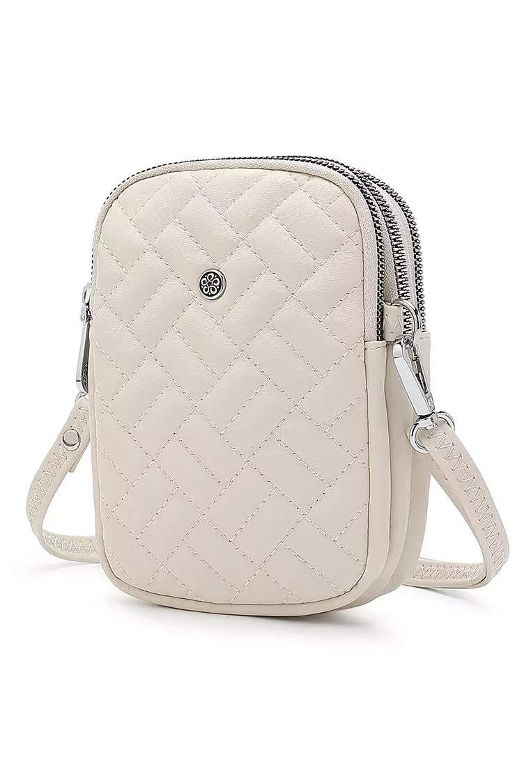 Women's Shoulder Sling Bag / Sling Purse - Off White