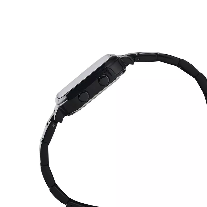 Jam Tangan Wanita Alexandre Christie Digi AC 9402 LH BIPBA Ladies Digital Dial Black Stainless Steel Strap