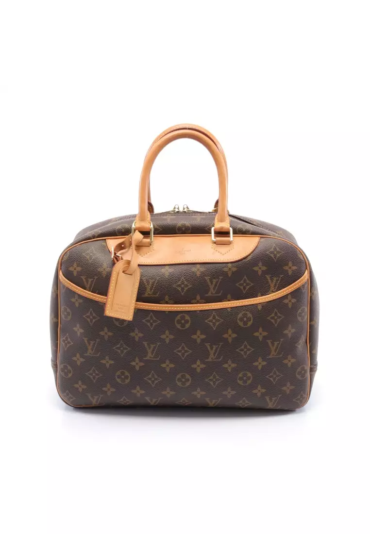 Louis Vuitton Pre-loved LOUIS VUITTON Deauville bowling vanity monogram  Handbag PVC leather Brown 2023, Buy Louis Vuitton Online