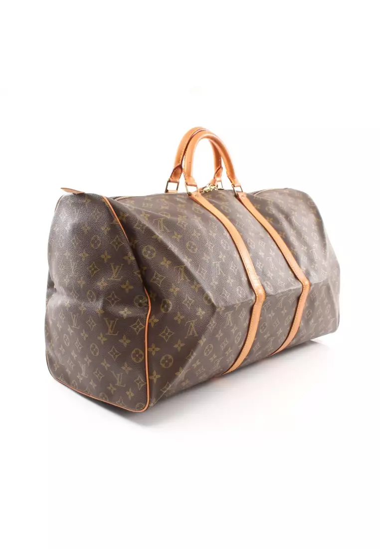 Buy Louis Vuitton Pre-loved LOUIS VUITTON Keepall 60 monogram Boston bag  PVC leather Brown 2023 Online