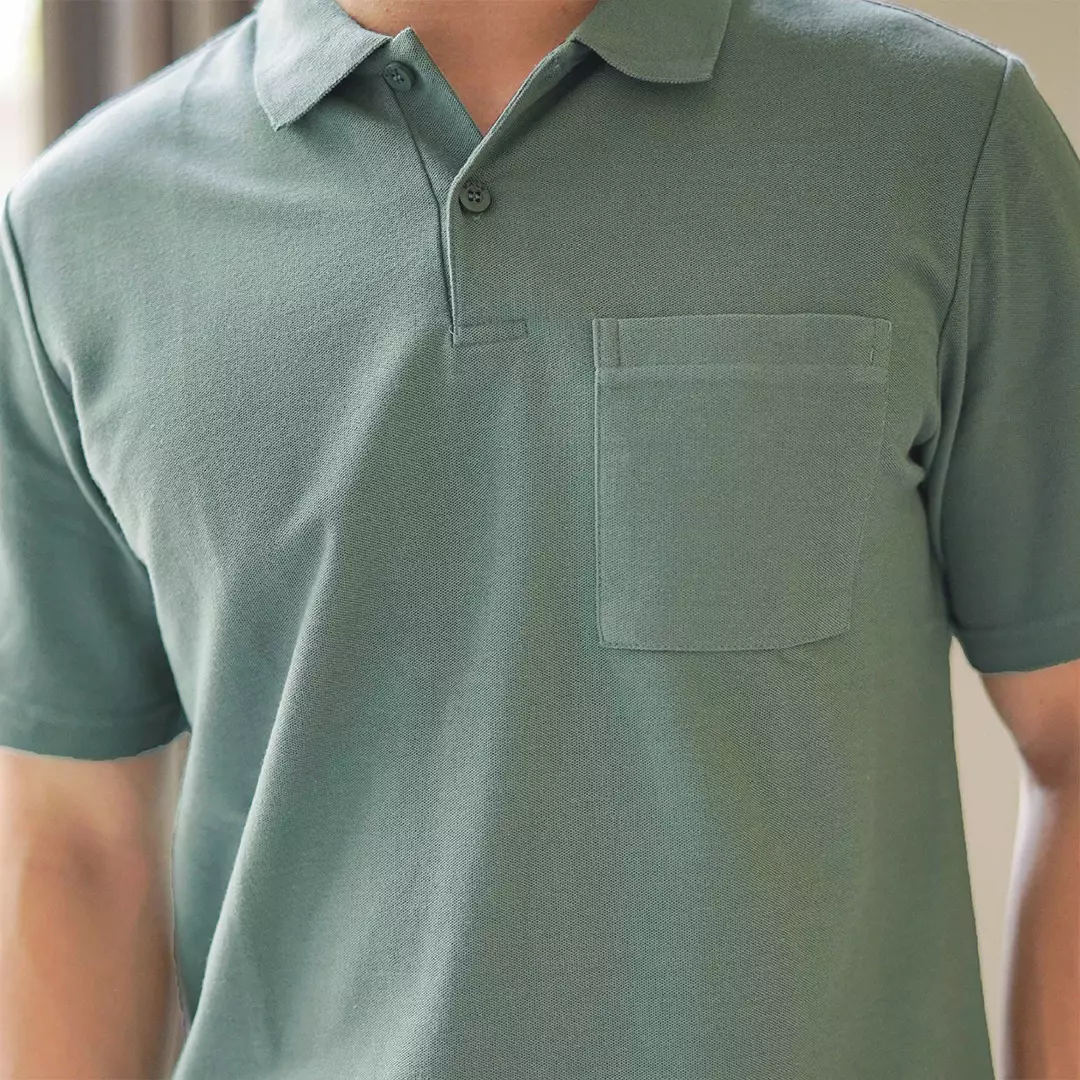 Kale PARKER MINERAL GREEN / Polo Shirt Reguler Fit / Kaos Polo Pria / Kaos Pria / Kaos Kerah